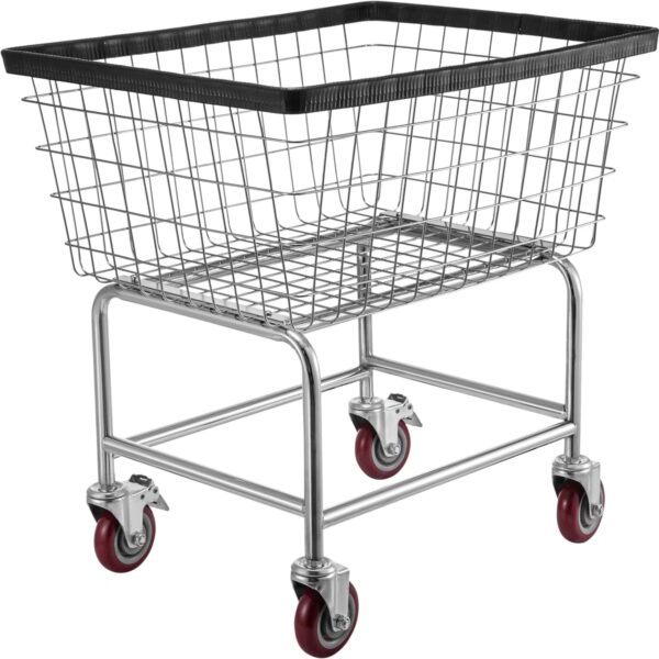 Metal Laundry Cart with Wheels