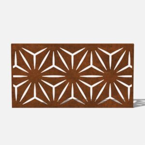 Screen Series 24" H x 45" W Corten Steel Privacy Screen Panel