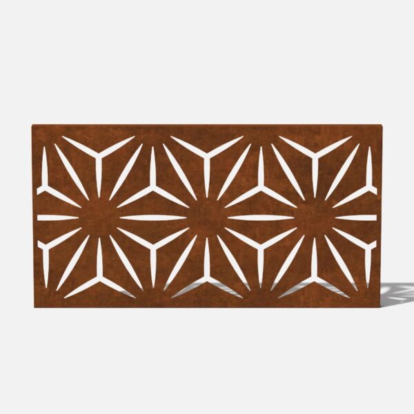 Screen Series 24" H x 45" W Corten Steel Privacy Screen Panel