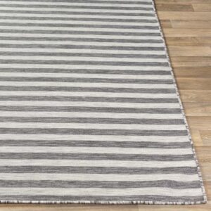 Surya Pasadena Cottage Light Gray, White, Medium Gray, Black Rug 7'10"x10' Area Rug
