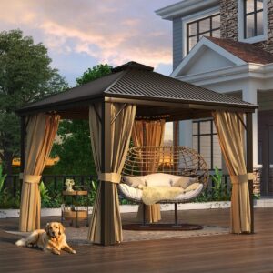 10 Ft. W x 10 Ft. D Aluminum Gazebo