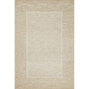 Chris Loves Julia x Loloi Briggs Wheat / Ivory Area Rug Rectangle 8'6" x 11'6"
