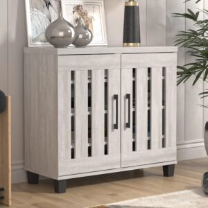 Banos 12 Pair Shoe Storage Cabinet Dusty Gray Oak