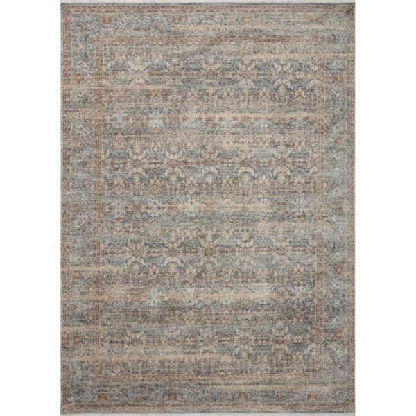 Angela Rose x Loloi Blake Ocean / Mocha Area Rug Rectangle 6'7" x 9'10"