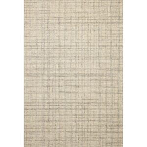 Chris Loves Julia x Loloi Polly Checkered Antique/Mist Area Rug 7'9"x9'9"