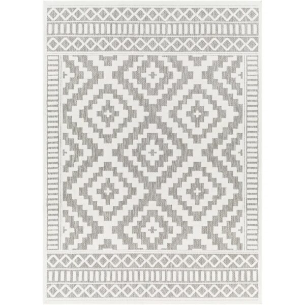 Grawbadger Area Rug Light Grey 7'10"x 10'