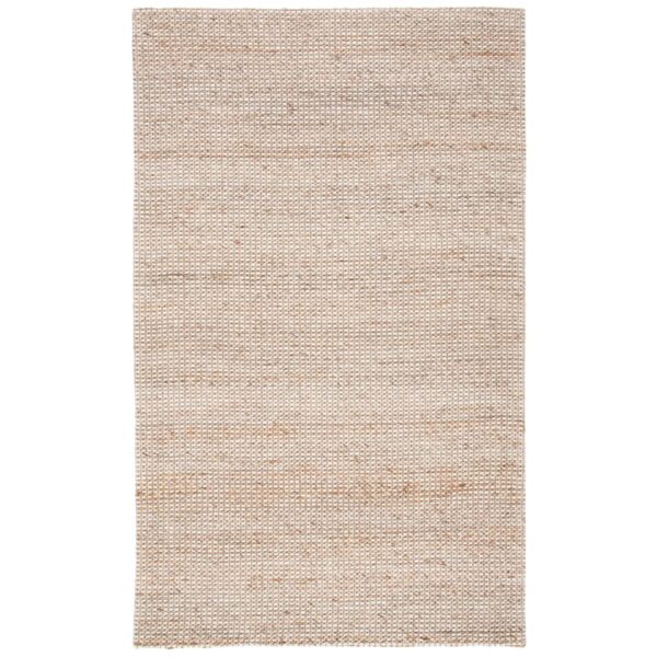 Mabel Handmade Tufted Area Rug in Natural/Beige 6' Square