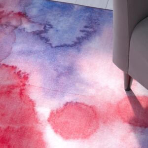 Dashiell Paint Brush Fuchsia/Lavender Area Rug Rectangle 8'9" X 12'