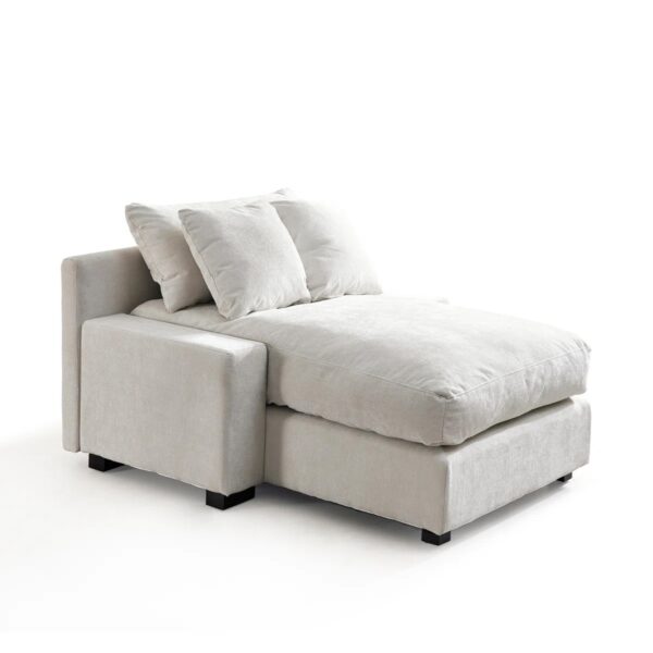 Modern Luxury Sofa Couch for Living Room Quality Chenille Beige