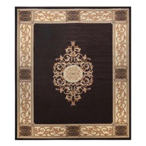 Dodington Classic Elegant Floral Medallion Area Rug 10'x14'