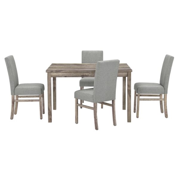 Rexhie 4 - Person Dining Chairs Set Gray