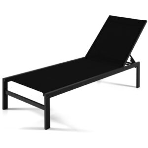 Patio 6-Position Lounge Chair Chaise Aluminium Adjust Recliner
