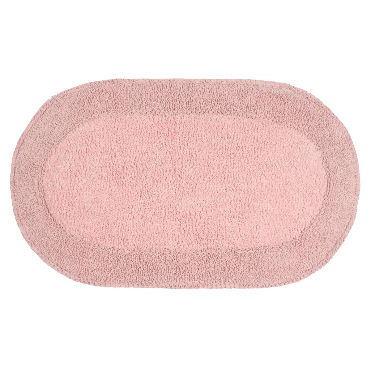 Double Ruffle Collection 100% Cotton Bath Rug 21"x34"
