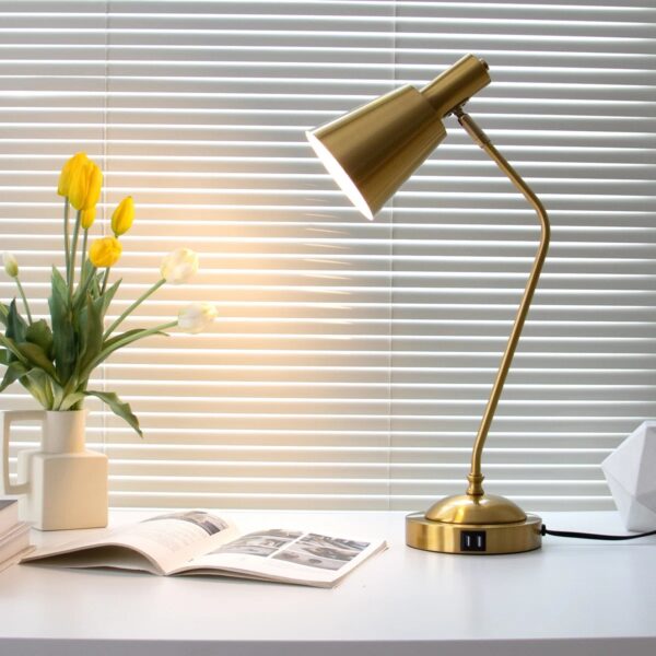 Dimmable Table Lamp With Usb And Touch Control