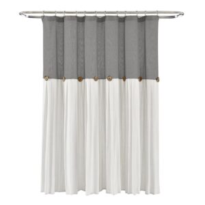 Beckham Shower Curtain 72"x72" Gray/White