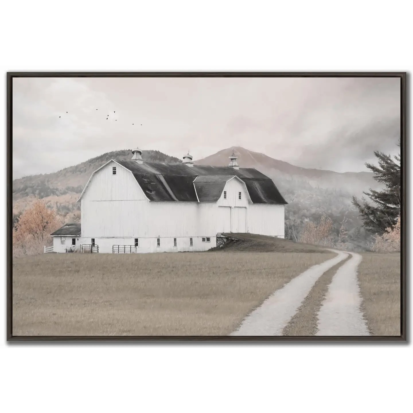 Mountain Farm Canvas Wall Art