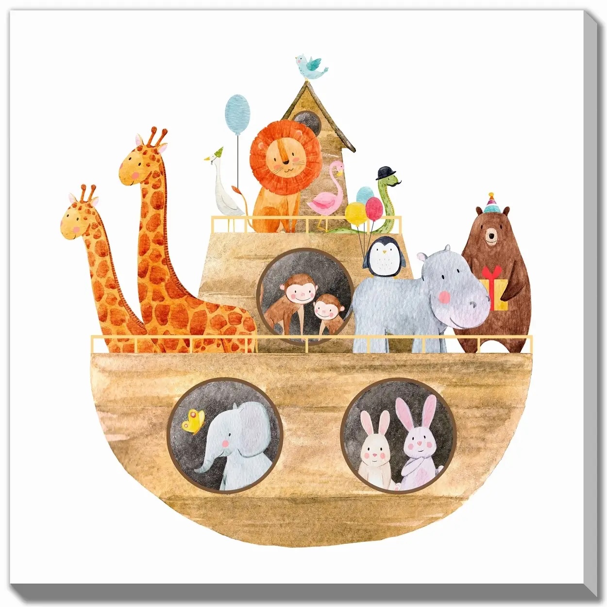 Noahs Ark 30x30 Canvas Wall Art
