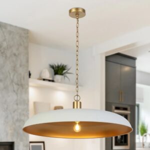 1-Light Oversized 33.5" Dimmable Dome Kitchen Island Pendant