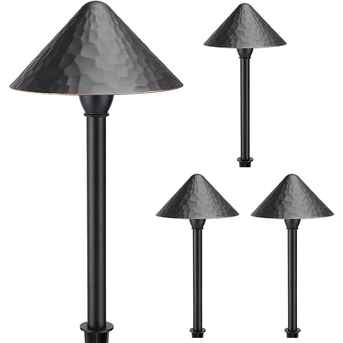 LED Pathway Landscape Light Hardwired 3000K Warm White (Set of 4)