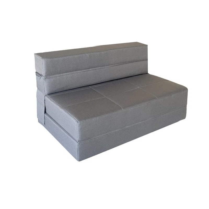Convertible Folding Sofa Bed, High-Density Memory Foam Sofa Bed Gray