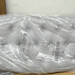 Grey Full Upholstered Button Tufted Headboard