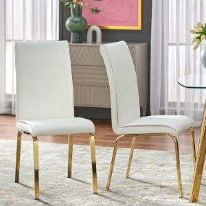 Leia 18.5'' H Faux Leather Upholstered Parsons Chair (Set of 2)