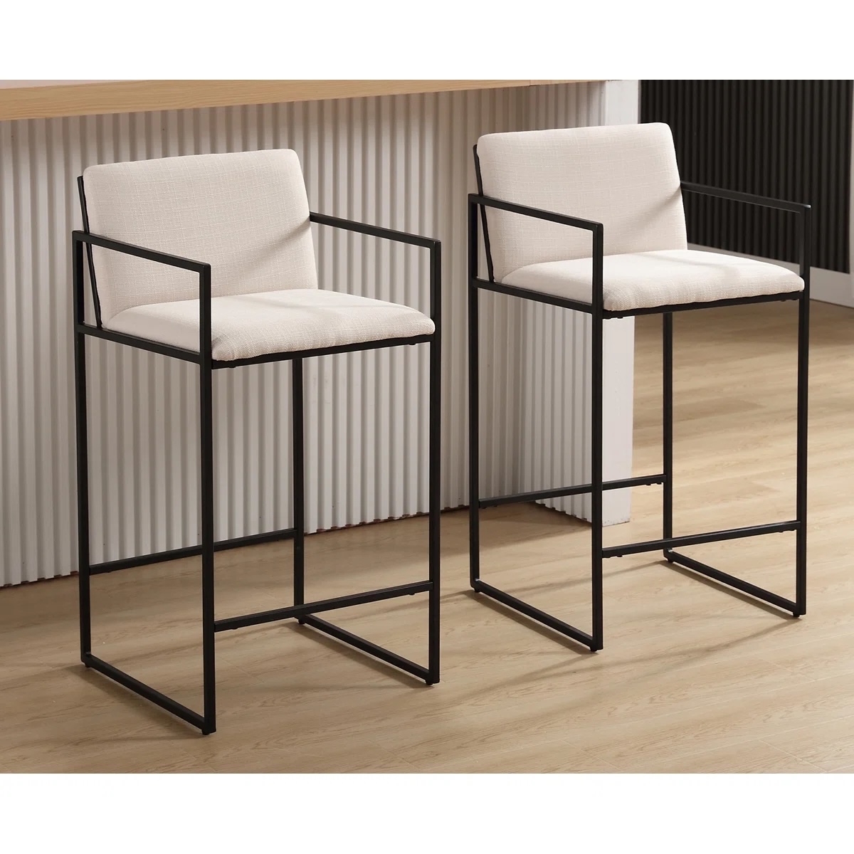 Ransford 25.5'' Counter Stool (Set of 2) Beige