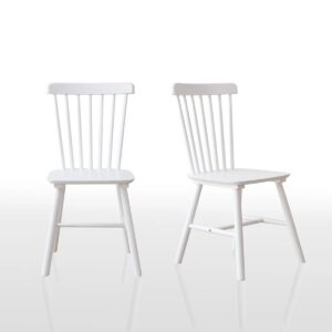 Tomoyo Solid Wood Slat Back Side Chair (Set of 2)