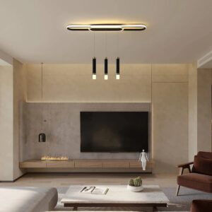 Muscato 3 - Light Black LED Kitchen Island Pendant