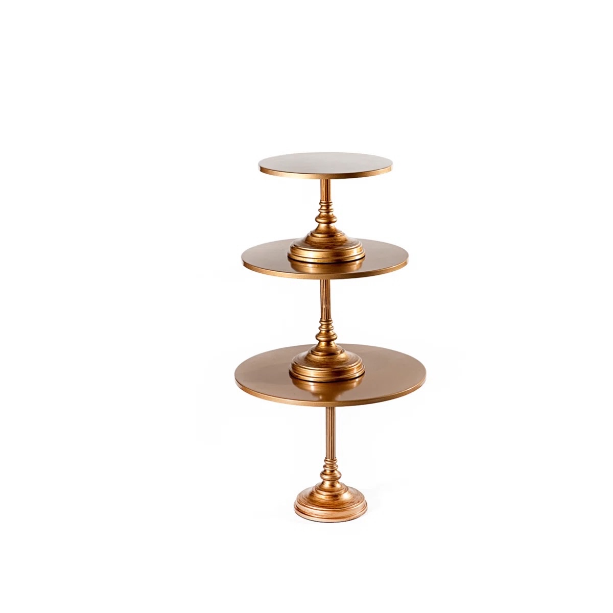 Sandee Simple 3 Piece Cake Stand Set Gold