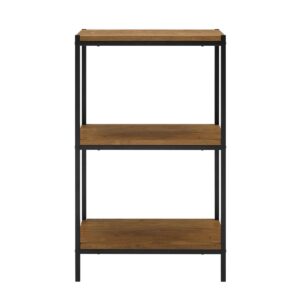 Harless Etagere Bookcase - 3-Tier Industrial Shelving Unit, Open Storage