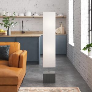 Hanscom 58'' Black Column Floor Lamp