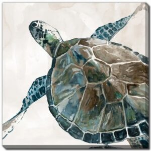 Neutral Sea Turtle Ii Canvas Wall Art