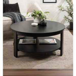 Aamnah Prayash Tiered Round Living Room Coffee Table