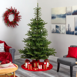 7.5Ft. Layered Washington Spruce Artificial Christmas Tree W/550 Clear LED Lights