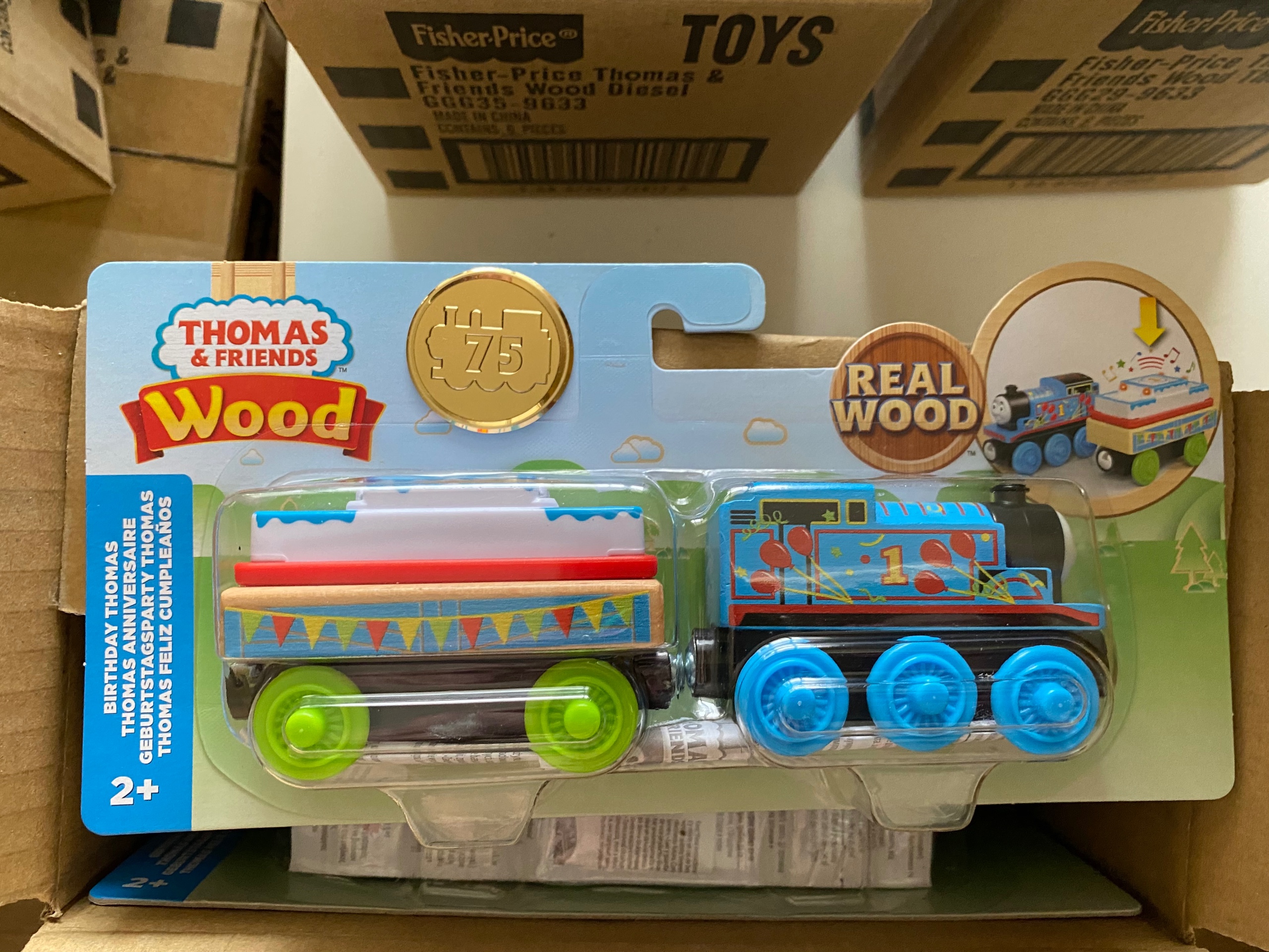 Fisher-Price Thomas and Friends Wood Birthday Train Wooden Railway