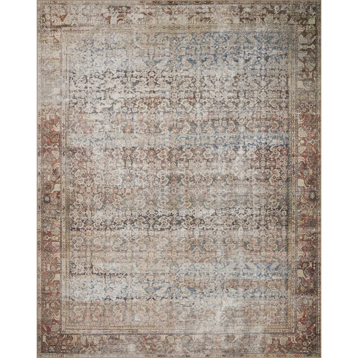 Amber Lewis x Loloi Georgie Multi / Spice Area Rug 8'4" x 11'6"