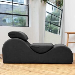Luvu Lounger - Elegant Chaise Lounge Chair Black