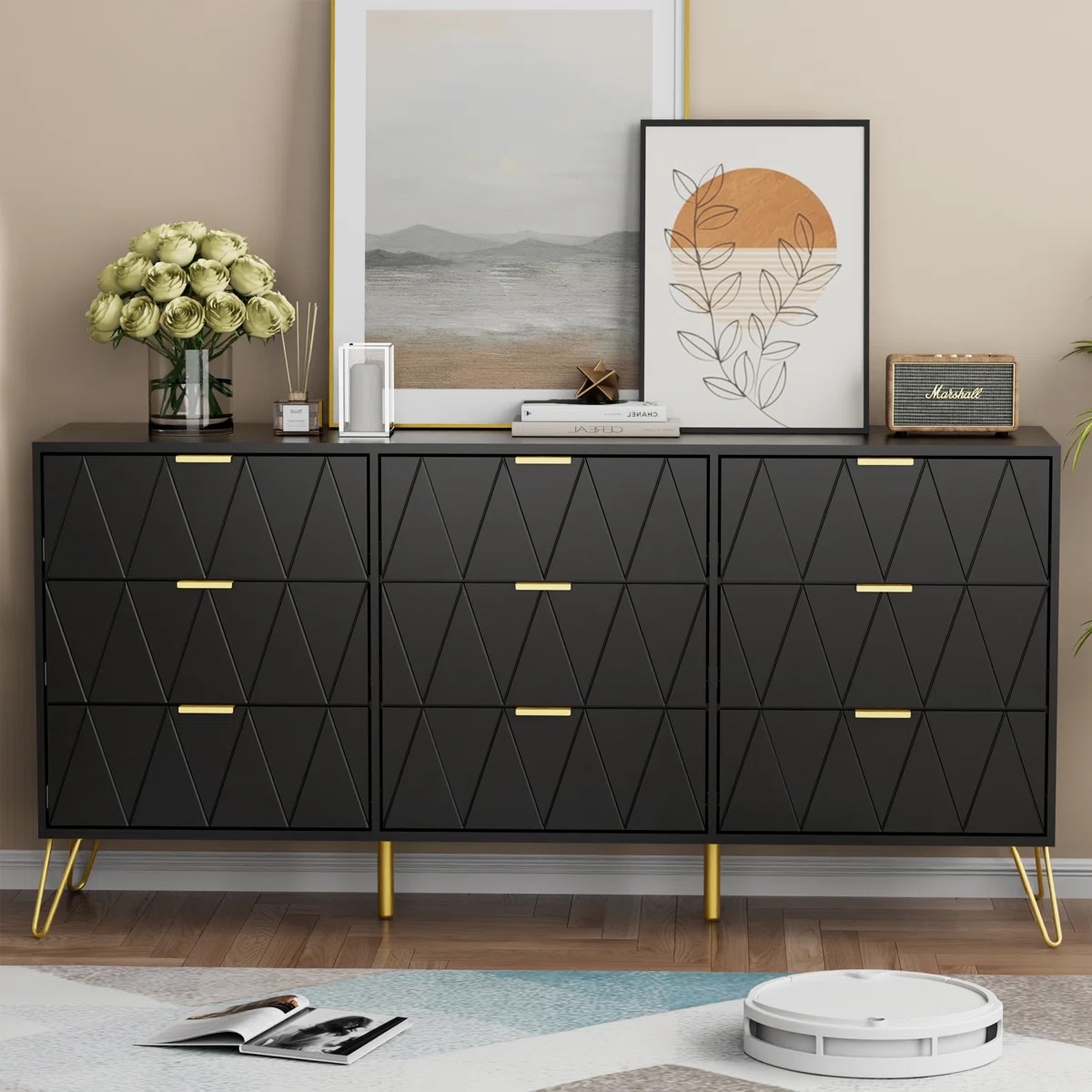 Telfair 58.9'' W 9 - Drawer Dresser