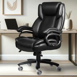 Nobuo 500Lbs Heavy Duty Office Chair With Dual Rubber Wheel