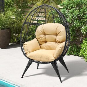 Wicker Teardrop Egg Chair Outdoor Indoor