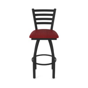 Jackie Swivel Stool Black & Ruby