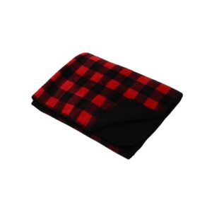 Buffalo Plaid Red Sherpa Throw