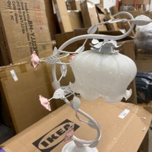 Flower Glass Table Lamp Pink