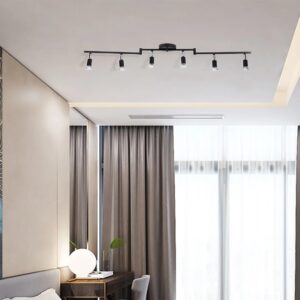 45.5'' 6 -Light Swing Arm Track Track Kit with Dimmable and Adjustable Head