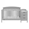 Graco Benton 4 in 1 Crib & Changer Pebble Gray