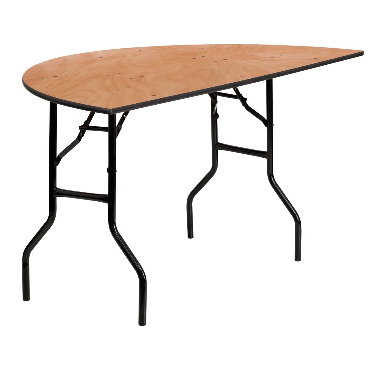 Wofford 60" Half-Round Wooden Folding Event Table