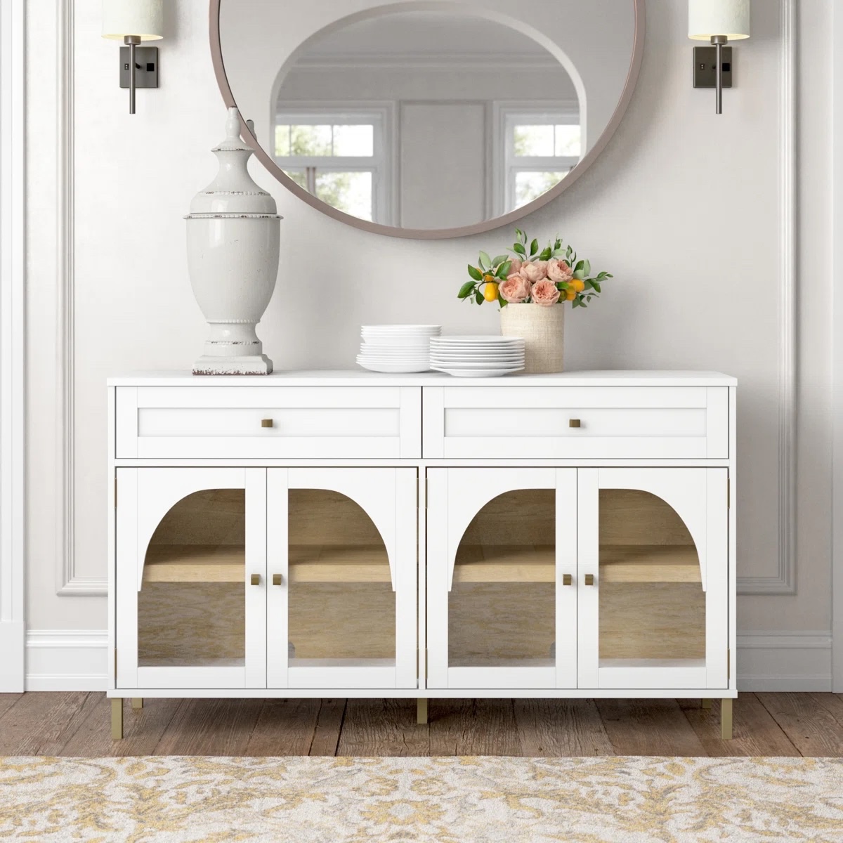 White Vick 56" Sideboard