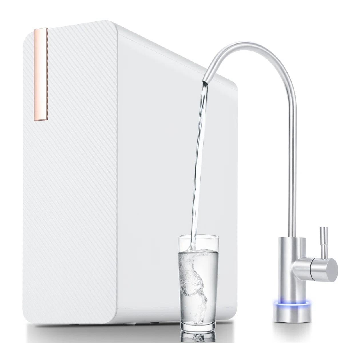 Under-Sink Tankless Reverse Osmosis Water Filter, Reverse Osmosis System, 600 GPD Water Filter