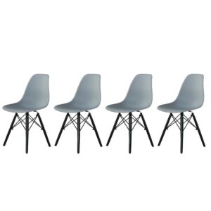 Baranowski 17'' H Side Chair (Set of 4) Gray